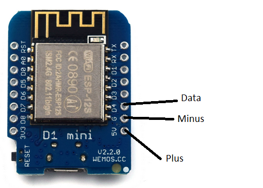led on d1 mini