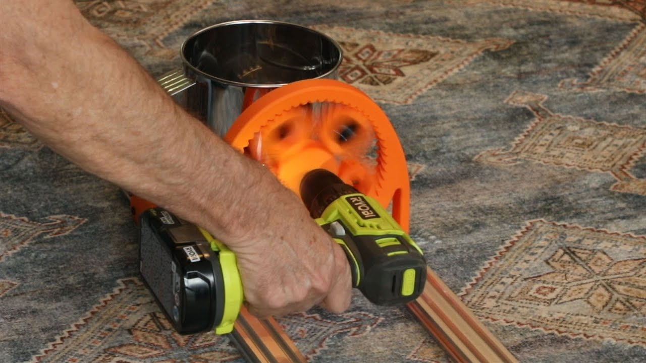 DIY Coffee Planetary Gear for turning Flour Sifter crank 2nd Test