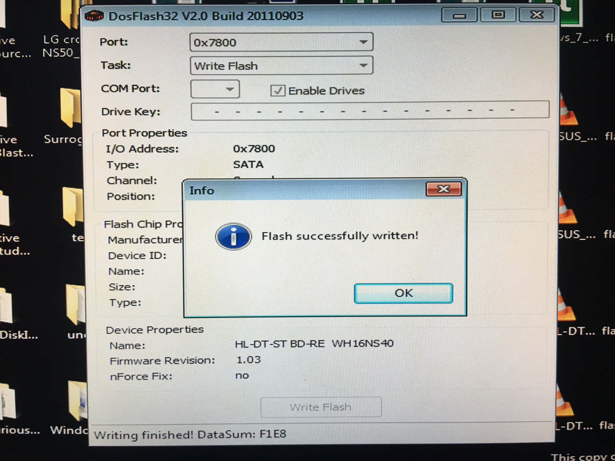 lg wh16ns40 firmware update checksum is mismatched